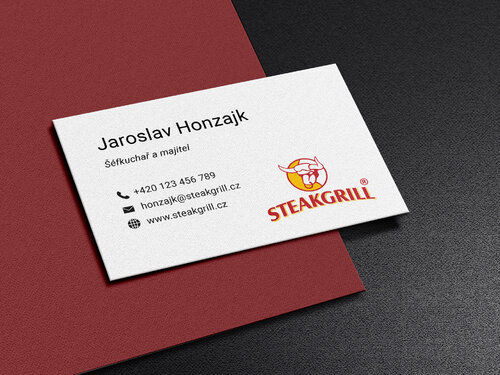 One-sided business card
